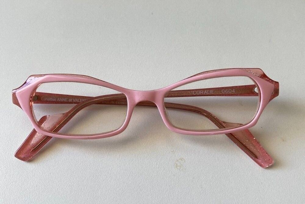 Authentic Anne et Valentin Coralie 0607 Pink Clear 48mm Frames Glasses RX-able